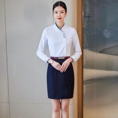 XT_5294# 女长袖衬衫 2色 女长袖衬衫【酒店服务员/前台/收银】