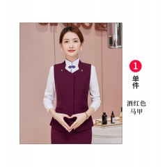 XT_8916# 3色 女马甲【酒店服务员/前台/收银】商务正装